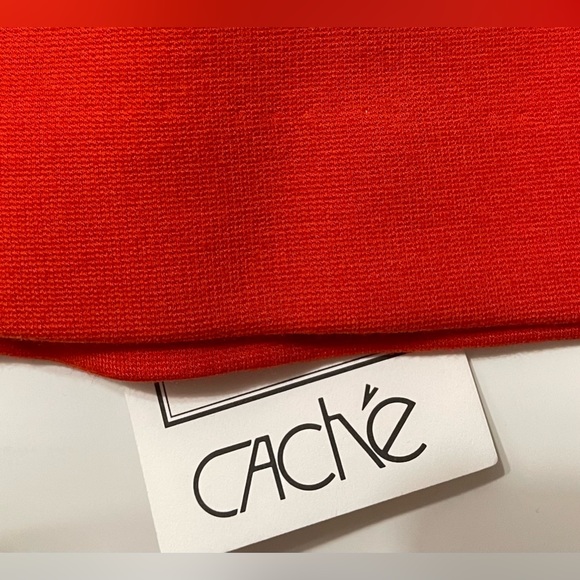 NWT Cache red ruffle dress size 10 - Picture 5 of 5